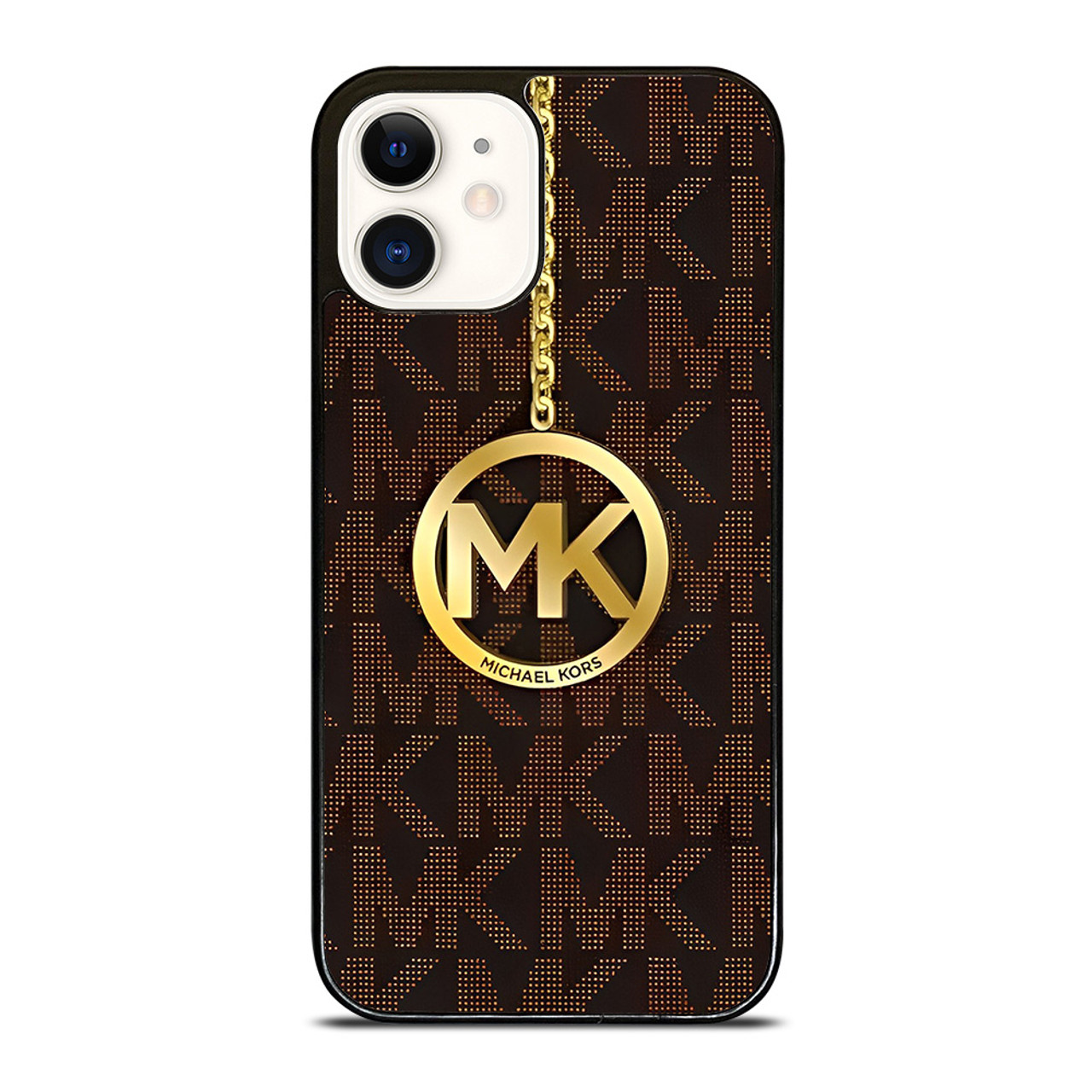 MICHAEL KORS MK GOLD EMBLEM iPhone 12 Case Cover